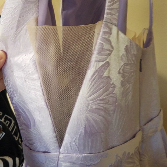 SHERRI HILL PURPLE FLORAL  PROM/HOMECOMING DRESS - Picture 10 of 15